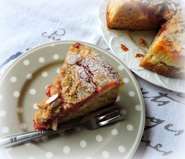 Raspberry Almond Breakfast Cake