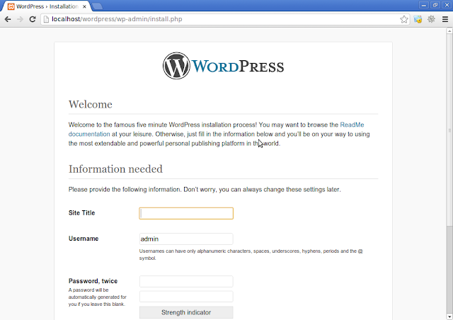 Menginstall wordpress di localhost Windows