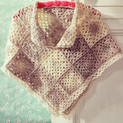 ByHaafner, crochet, poncho, granny square