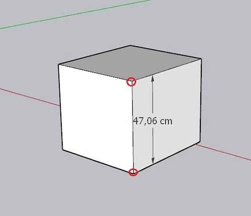 cara menampilkan ukuran di sketchup pro