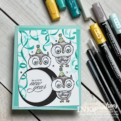 Adorable Owls for #GDP375 (coloring supplies) | Nature's INKspirations by Angie McKenzie