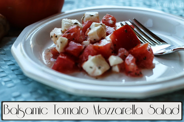 Balsamic Tomato Mozzarella Salad #Recipe