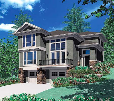  House  Plans  and Design  Modern House Plans For Sloped Lots 