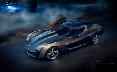 Corvette Stingray Concept Interior on 50th Anniversary Corvette Stingray Concept With Interior Pictures  The
