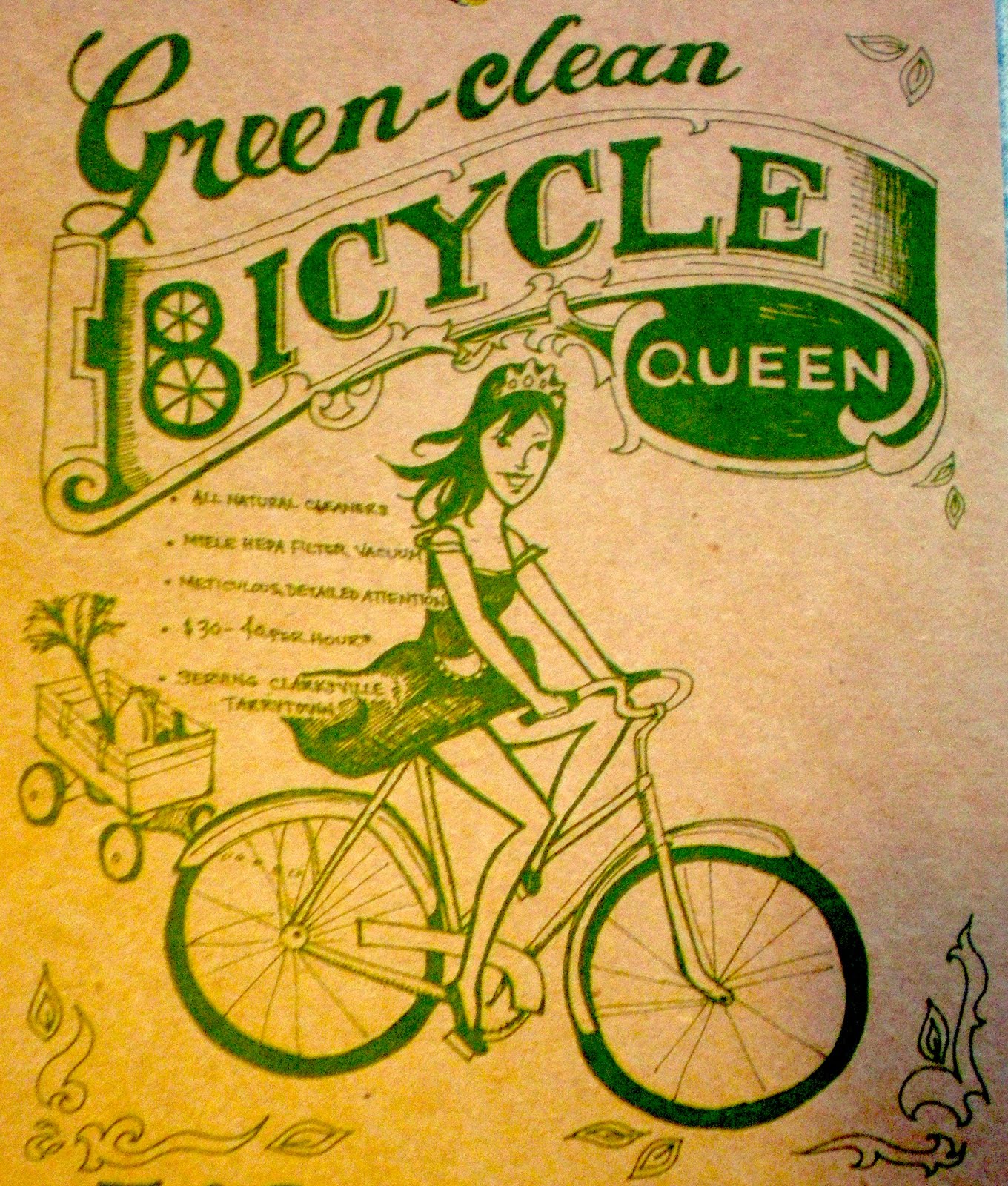 Green-Clean Bicycle Queen