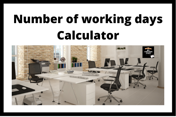 Number of Working Days Calculator