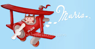 silueta infantil madera avioneta con niño babydelicatessen