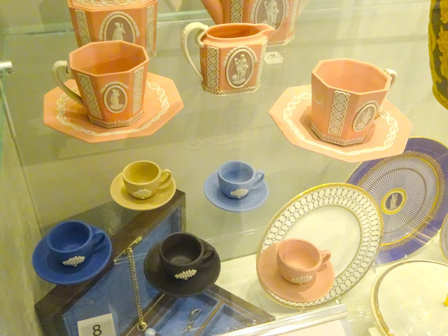 Wedgwood Pink Jasperware Cups and Saucers
