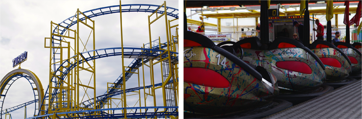 brighton pier, some rides