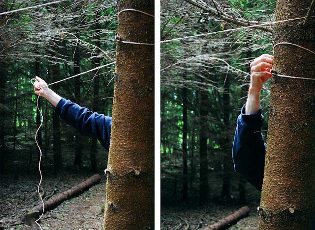 Branching Out Aberdeen - ecotherapy - tarpaulin knots