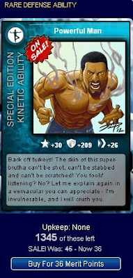 Powerful Man at Superhero City card