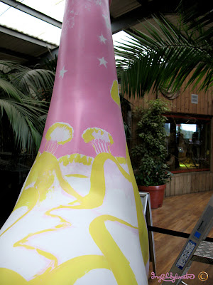 Nextra-terrestrial - Ingrid Sylvestre - Stand Tall for Giraffes at Colchester Zoo - detail emerges on back