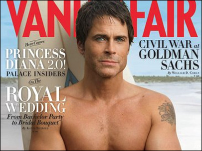 rob lowe vanity fair cover. Rob Lowe on the cover,