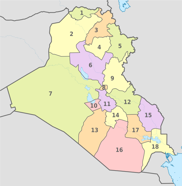 Pembagian wilayah administratif Irak