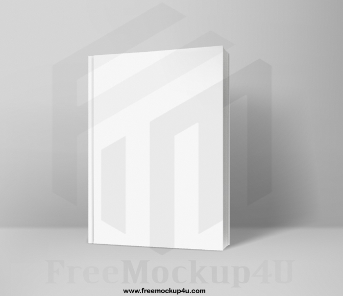 Front Paper Book Realistic Vector Template Design Mockup