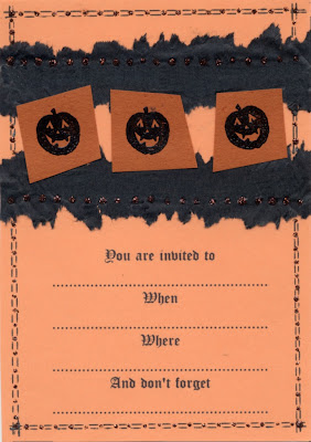  You can print this Halloween party invitation templates out then add other information and send to your guests/