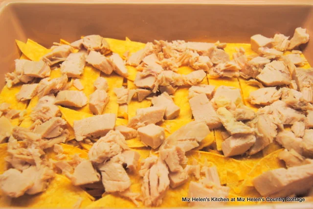 Green Chile Chicken Tortilla Casserole at Miz Helen's Country Cottage