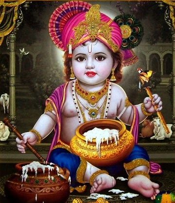 krishna bhagwan child matki picture