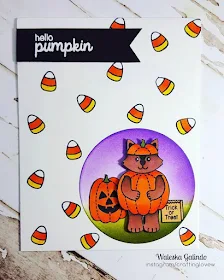 Sunny Studio Stamps: Halloween Cuties Candy Corn Card by Waleska