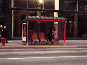 Take this bus stop for example. I passed it this morning, . (monroe bus stop across the street)