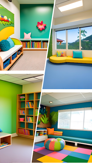 Tropical Classroom decor, Using tropical decor to calm your classroom