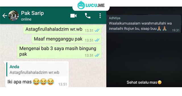 10 Chat Lucu 'Salah Ketik Ke Guru' Ini Kocaknya Bikin Tepuk Jidat