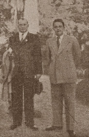Alekhine y Francisco José Pérez en Madrid el 3 de septiembre de 1941