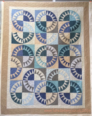 Mel's New York Beauty Quilt,  quilted by Fabadashery Longarm Quilting