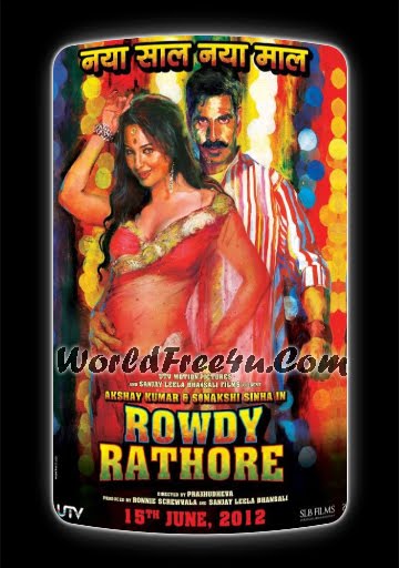 Poster Of Rowdy Rathore (2012) All Full Music Video Songs Free Download Watch Online At worldfree4u.com