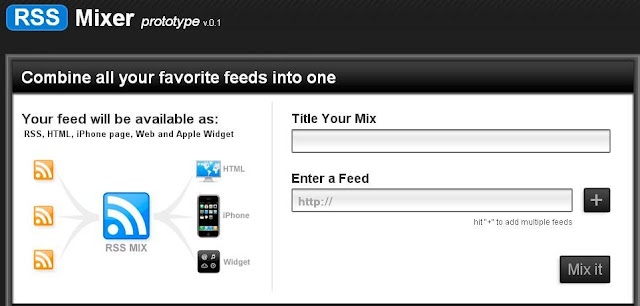 Application Web 2.0 : Remixez vos flux RSS avec RSS Mixer et Afeeda