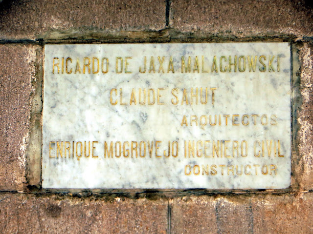 Palacio Arzobispal de Lima - Placa del Arquitecto