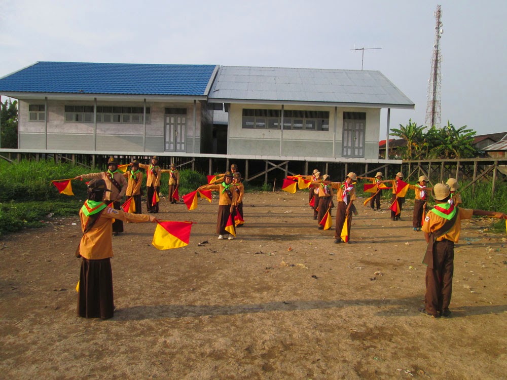 Pramuka MIN Habirau Tengah Siap Hadapi Lomba