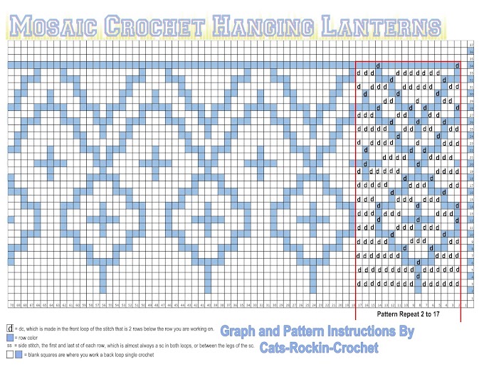 Printable Mosaic Crochet Pattern Charts