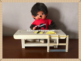 kiki monchhichi do it yourself, diy, tutorial, miniatures poupée, balai handmade, fait main