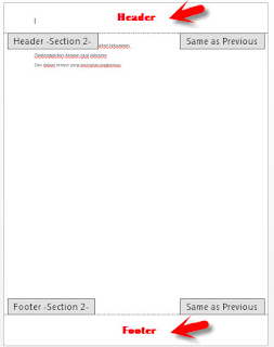  Word muncul di halaman tertentu saja atau tidak sama setiap halaman Teknik Agar Header / Footer Ms. Word muncul di halaman tertentu saja