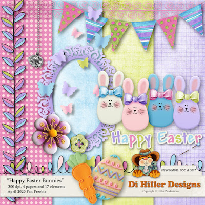 Happy Easter Bunnies Freebie