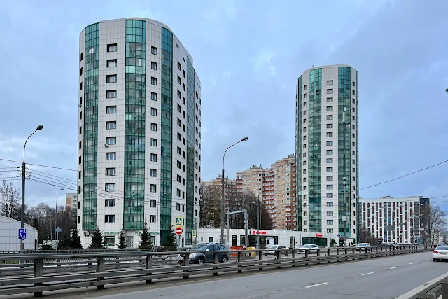 Зеленоград, Старокрюковский проезд, Новокрюковский путепровод, жилой дом 2015 года постройки