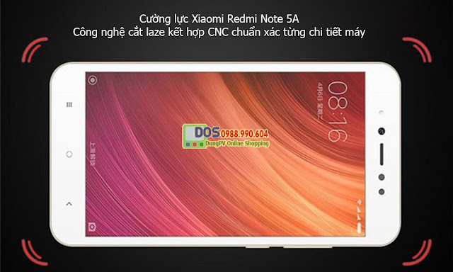 Miếng dán cường lực xiaomi redmi note 5a full màn cho màn hình cong 