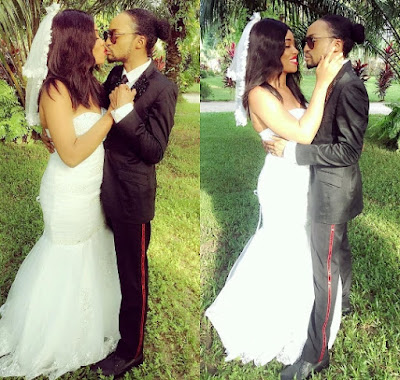 Denrele Edun Kisses His BRIDE (Pics)