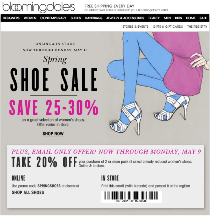 printable coupons 2011. Bloomingdales Coupons 2011