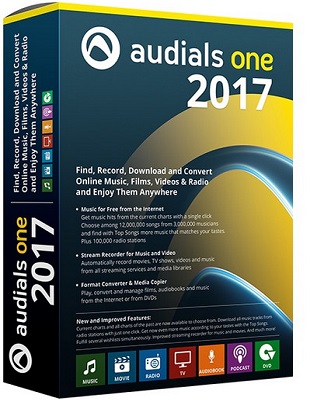 Audials One 2017.1.40.3900 poster box cover