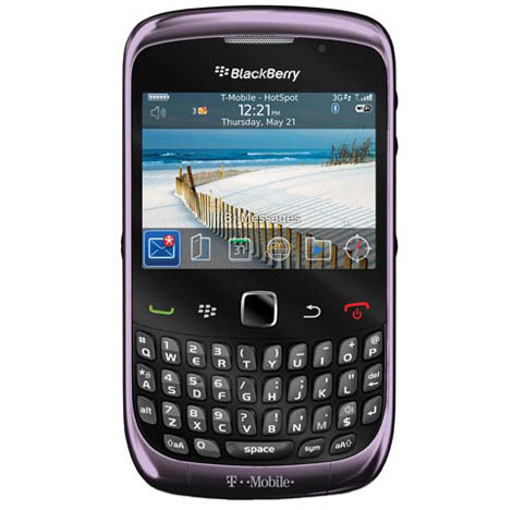 Purple Silicone Case w White Hard Cover for Blackberry Curve 3G 9300 9330