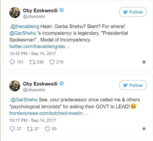 Your incompetence is legendary, Ezekwesili hits back at Garba Shehu