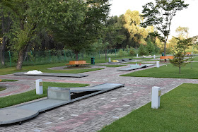 Photo of the Miniature Golf course in Pyongyang, North Korea