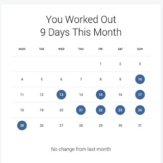 Monthly Workouts Calendar View