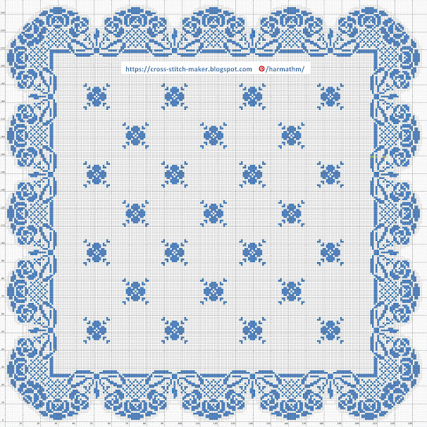 Croceted tablecloth