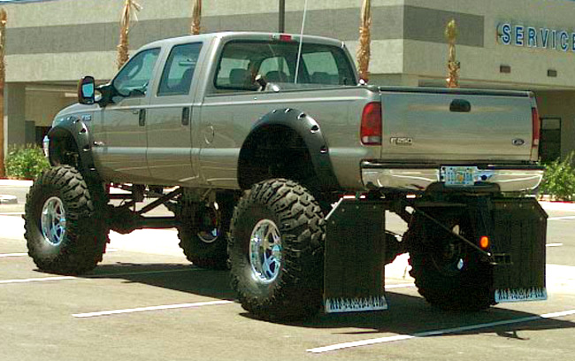 ford trucks lifted up. Lifted Ford Rear - Giant