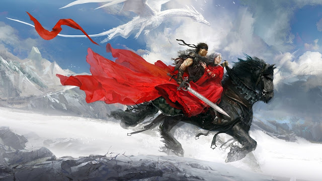 Mountains Snow Wings Dragons Fantasy Art Artwork Warriors HD Wallpaper