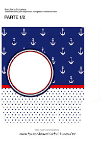 Nautical Party: Free Printable Boxes.