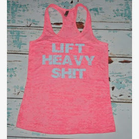 Strong Confident You Lift Heavy Shit Pink Tank Top